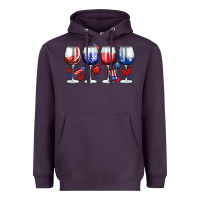 Plum American wine glasses Heavyweight Hoodie - Zillion Design Studio