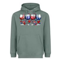 Sage American wine glasses Heavyweight Hoodie - Zillion Design Studio