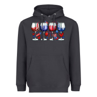 Smoke American wine glasses Heavyweight Hoodie - Zillion Design Studio