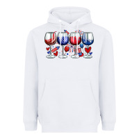 White American wine glasses Heavyweight Hoodie - Zillion Design Studio