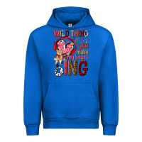 Cobalt wild thing you make my heart sing Urban Hoodie - NancyCooperArtShop
