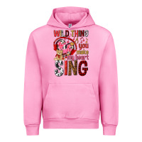 Fuchsia Pink wild thing you make my heart sing Urban Hoodie - NancyCooperArtShop