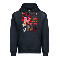 Navy wild thing you make my heart sing Urban Hoodie - NancyCooperArtShop