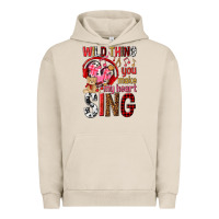 Pigment French Oak wild thing you make my heart sing Urban Hoodie - NancyCooperArtShop