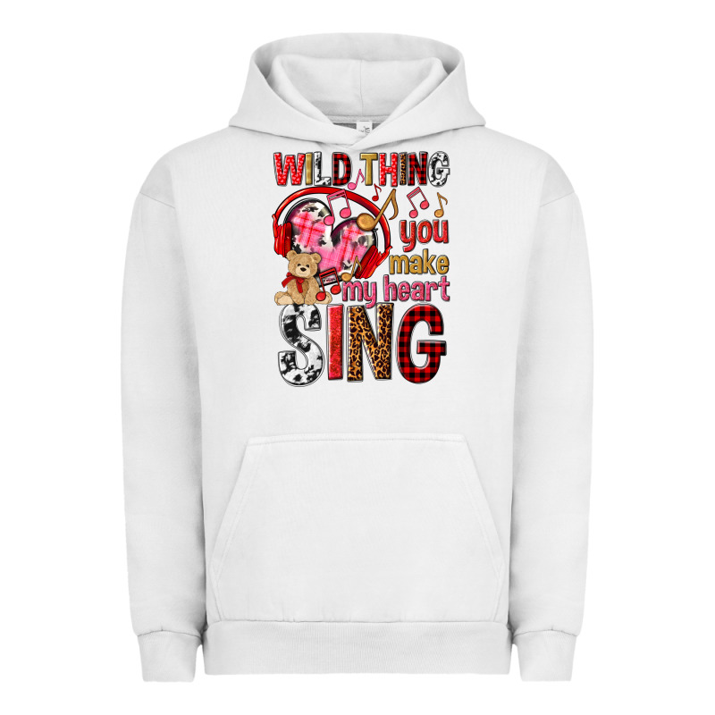 Wild Thing You Make My Heart Sing Urban Hoodie by NancyCooperArtShop | Teevron