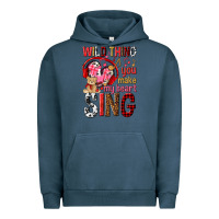 Pigment Midnight Navy wild thing you make my heart sing Urban Hoodie - NancyCooperArtShop