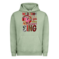 Pigment Oil Green wild thing you make my heart sing Urban Hoodie - NancyCooperArtShop