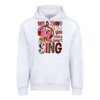 White wild thing you make my heart sing Urban Hoodie - NancyCooperArtShop