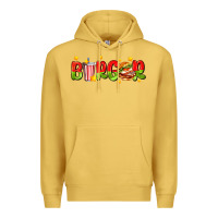 Antique Gold burger with coke and stars Premium Hoodie - AdoDesignShop