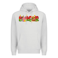 Dove Grey burger with coke and stars Premium Hoodie - AdoDesignShop