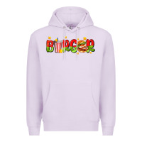 Lilac burger with coke and stars Premium Hoodie - AdoDesignShop