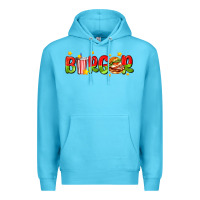 Ocean Blue burger with coke and stars Premium Hoodie - AdoDesignShop