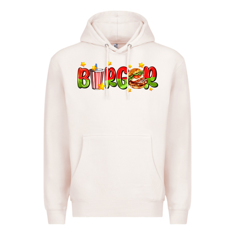 Burger With Coke And Stars Premium Hoodie by AdoDesignShop | Teevron
