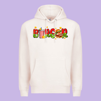 Burger With Coke And Stars Premium Hoodie Designed By Adodesignshop