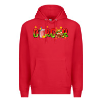 Red burger with coke and stars Premium Hoodie - AdoDesignShop