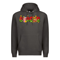 Smoke burger with coke and stars Premium Hoodie - AdoDesignShop