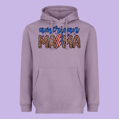American Mama Heavyweight Hoodie Designed By Zillion Design Studio