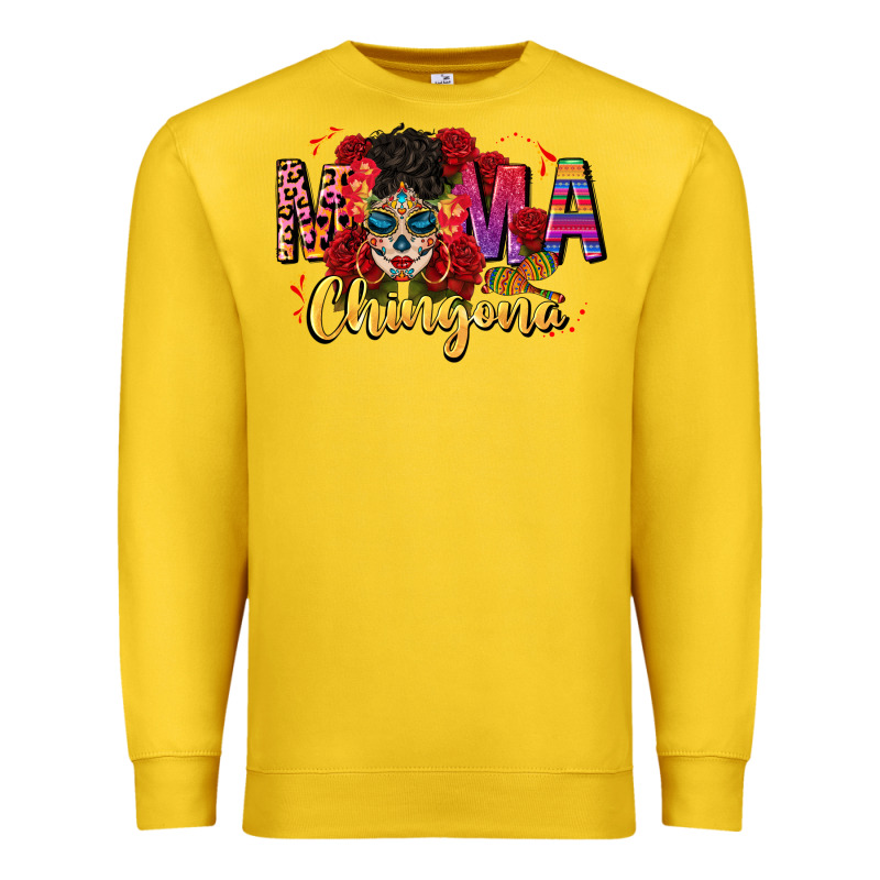 Mama Chingona Premium Sweatshirt by CTS Tumbler Store | Teevron
