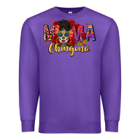 Purple mama chingona Premium Sweatshirt - CTS Tumbler Store