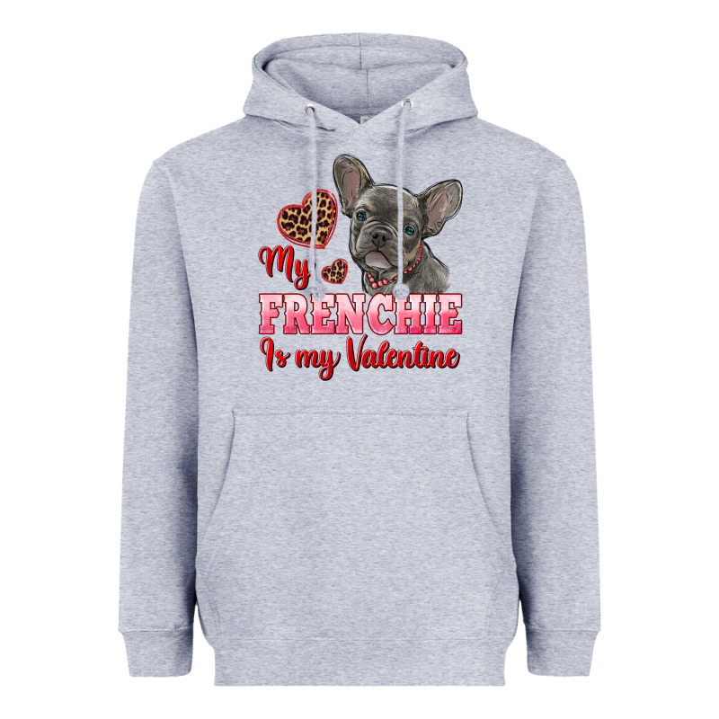 My Frenchie Is My Valentine Heavyweight Hoodie by RanaPortraitStore | Teevron