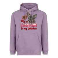 Lavender my frenchie is my valentine Heavyweight Hoodie - RanaPortraitStore