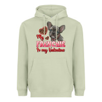 Matcha my frenchie is my valentine Heavyweight Hoodie - RanaPortraitStore