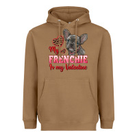 Toasted Coconut my frenchie is my valentine Heavyweight Hoodie - RanaPortraitStore