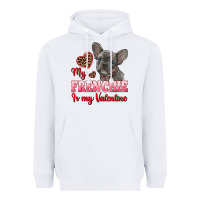 White my frenchie is my valentine Heavyweight Hoodie - RanaPortraitStore