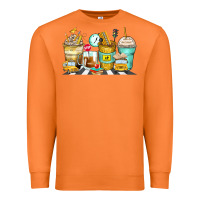 Carrot school bus coffee cups Premium Sweatshirt - Zillion Design Studio