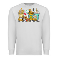 Dove Grey school bus coffee cups Premium Sweatshirt - Zillion Design Studio