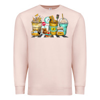 Pale Pink school bus coffee cups Premium Sweatshirt - Zillion Design Studio