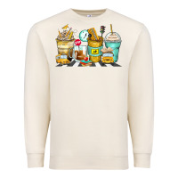 Sandshell school bus coffee cups Premium Sweatshirt - Zillion Design Studio