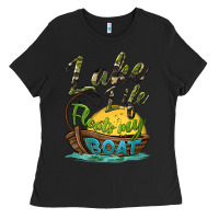 Black lake life floats my boat Ladies Tee - BarkalooDesign
