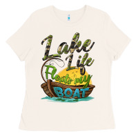 Bone lake life floats my boat Ladies Tee - BarkalooDesign