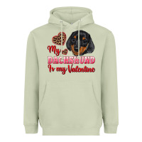 Matcha my dachshund is my valentine Heavyweight Hoodie - RanaPortraitStore