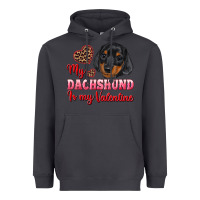 Smoke my dachshund is my valentine Heavyweight Hoodie - RanaPortraitStore
