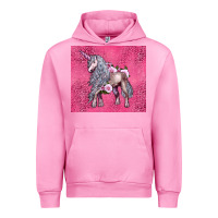 Fuchsia Pink unicorn Urban Hoodie - LillyAllenDesigns
