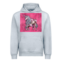 Heather Grey unicorn Urban Hoodie - LillyAllenDesigns