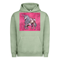 Pigment Oil Green unicorn Urban Hoodie - LillyAllenDesigns