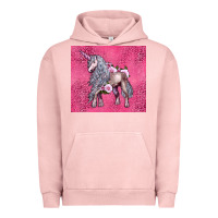 Pigment Salmon unicorn Urban Hoodie - LillyAllenDesigns