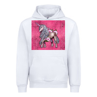 White unicorn Urban Hoodie - LillyAllenDesigns