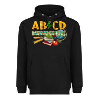 Black abcd back to school Heavyweight Hoodie - texasbilliewilder