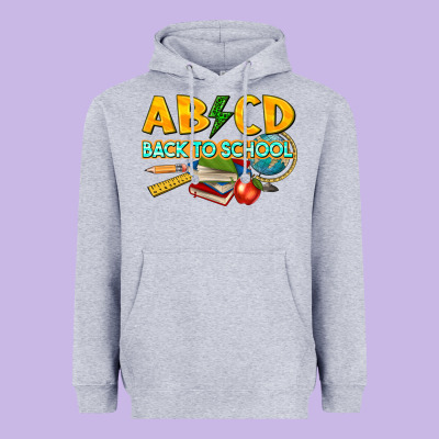Abcd Back To School Heavyweight Hoodie Designed By Texasbilliewilder