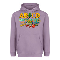 Lavender abcd back to school Heavyweight Hoodie - texasbilliewilder