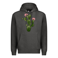 Charcoal Heather cactus 2 Premium Hoodie - JahusDesignShop