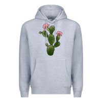 Heather Grey cactus 2 Premium Hoodie - JahusDesignShop