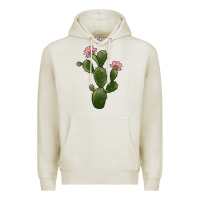 Oatmeal Heather cactus 2 Premium Hoodie - JahusDesignShop