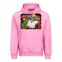 Fuchsia Pink Santa Claus Spanish Christmas Urban Hoodie - Jasminsmagicworld