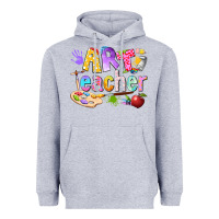 Heather Grey art teacher Heavyweight Hoodie - texasbilliewilder
