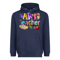 Navy art teacher Heavyweight Hoodie - texasbilliewilder